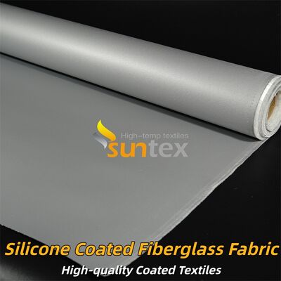 Fire Retardant Double Sided Silicone Coated Fiberglass Fabric for Heat Insulation Applications