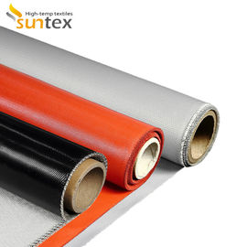 Grey Color Silicone Coated Fiberglass Fabric with 1 / 1.2 / 1.5 meter Width and 50 m / 100 m Roll Length
