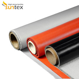 Grey Color Silicone Coated Fiberglass Fabric with 1 / 1.2 / 1.5 meter Width and 50 m / 100 m Roll Length