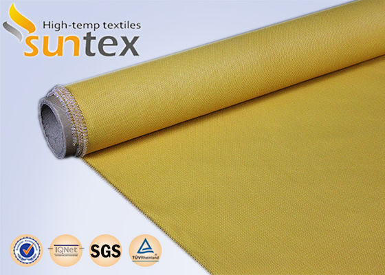 Heavy Duty Alkali Free Silicone Coated Fiberglass Fabric with 0.3 mm Thickness and 400 g/sqm Weight for Fire Retardant and Thermal Insulation