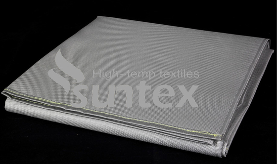 Tissu de fibre de verre enduit de silicone pour la protection contre le feu, l'ignifugation, les couvertures de soudure, les rideaux et les coussins