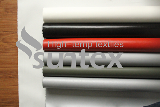Tissus en verre enduits de silicone de textiles imperméables de haute performance pour des couvertures isolantes, des couvertures, le matelas et la protection