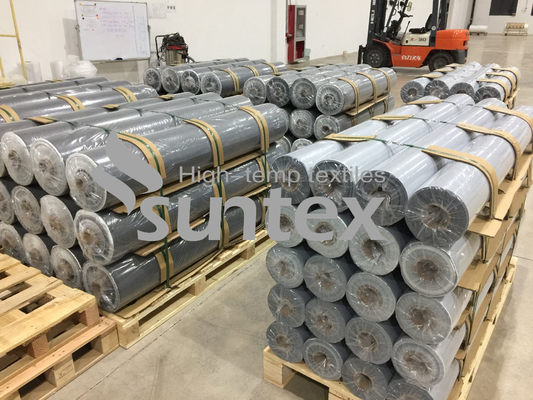 Tissu enduit de silicone de fibre de verre de résistance à hautes températures pour l'isolation résistante à la chaleur