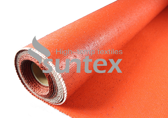 Tissu enduit de silicone à hautes températures ignifuge de fibre de verre pour la couverture de soudure