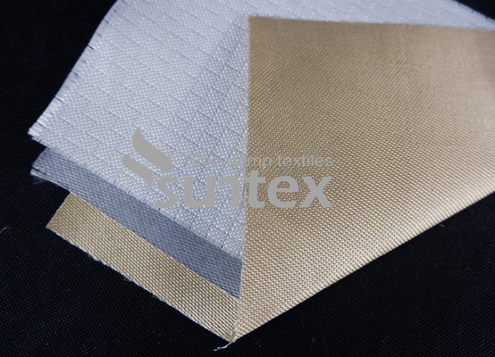 Excellent tissu à hautes températures de revêtement de silicone de résistance thermique pour le tablier de lutte anti-incendie ignifuge