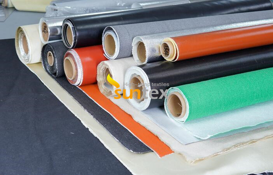Double épaisseur 100% enduite de silicone des tissus 17mils de fibre de verre
