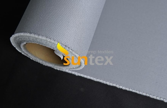 Tissu enduit de silicone ignifuge de fibre de verre d'isolation à hautes températures