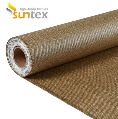 EN-13501 Certified Fire Curtain Fabric with 550°C Temperature Resistance and 0.6mm Thickness Silicone Coated Fiberglass Fabric