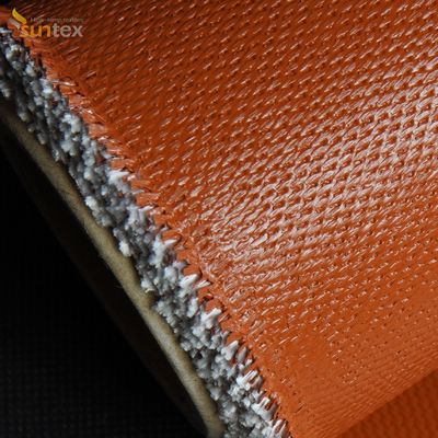 Tissu en verre recouvert de silicone isolant, tissu rideau ignifuge