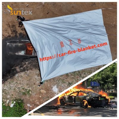 Couverture anti-incendie pour voiture Suntex Pro et fibre de verre + revêtement ignifuge des deux côtés