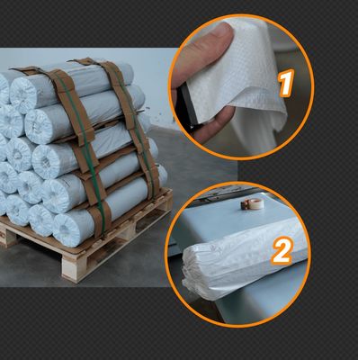 Isolation thermique Tissu en fibre de verre en silicone revêtu Tissu tissé simple