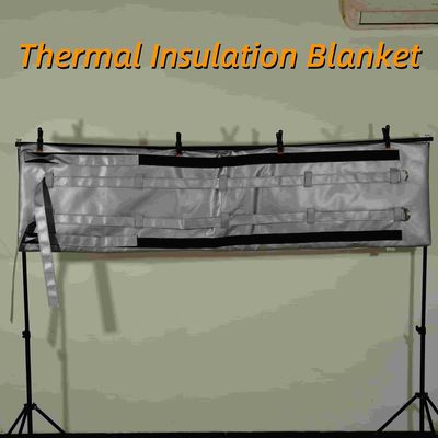 Fabrique en gros Couverture isolante thermique souple amovible et réutilisable à haute température Veste isolante en fibre de verre