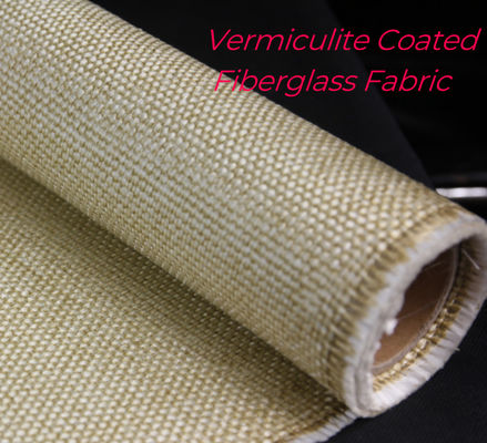 Tissus résistants aux températures élevées Vermiculite revêtu Tissu en fibre de verre Pour les joints d'expansion