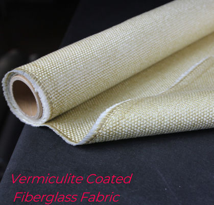 Tissu en fibre de verre revêtu de vermiculite résistant aux températures élevées