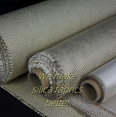 Tissu à hautes températures de la silice Sio2 de la preuve de feu de résistance haut 96%