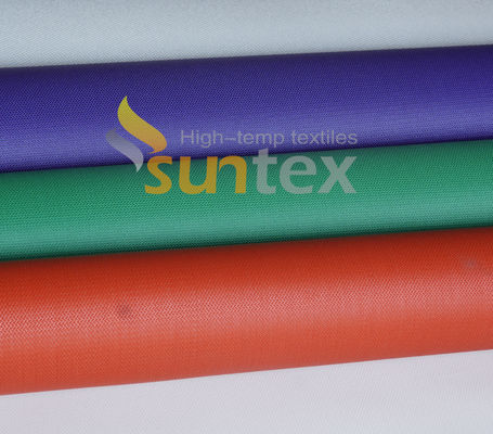 High Temperature Silicone Fabric Fire Resisting Silicone Coated Fiberglass Cloth Fire-Resistant Fiber Fabric