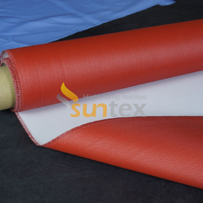 Résistant au feu à haute température Rétractable à la chaleur Tissu tissé simple Résistant aux produits chimiques Résistant à l'eau Tissu en fibre de verre enduit de caoutchouc de silicone