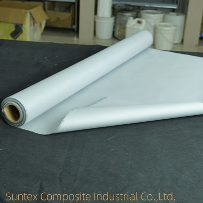Isolation thermique Tissu en silicone E-Vieau résistant aux températures élevées en fibre de verre recouverte de silicone pour la prévention des incendies