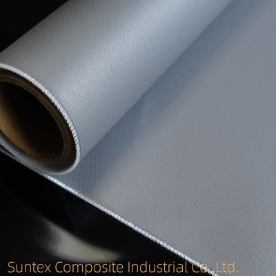 Tissu de fibre de verre enduit de silicone ignifuge, largeur 1,5 mètre, haute durabilité