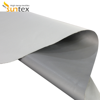 Double Sided Fireproof Silicone Coated Fiberglass Fabric Welding Blanket with 1 / 1.2 / 1.5 meter Width and 50 m / 100 m Roll Length