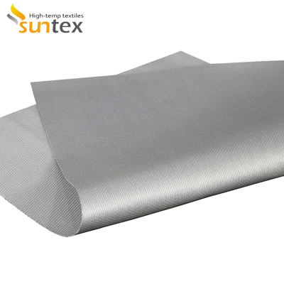 Double Sided Fireproof Silicone Coated Fiberglass Fabric Welding Blanket with 1 / 1.2 / 1.5 meter Width and 50 m / 100 m Roll Length