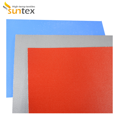 Double Sided Fireproof Silicone Coated Fiberglass Fabric Welding Blanket with 1 / 1.2 / 1.5 meter Width and 50 m / 100 m Roll Length