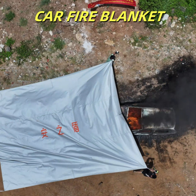 Couverture incendie EV grise résistance thermique à 550 °C pour les incendies de batteries au lithium