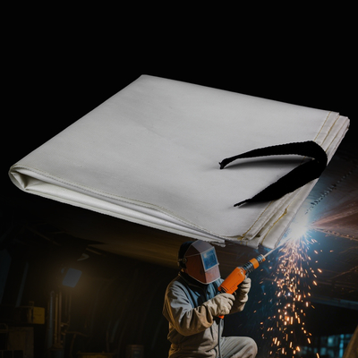 Couverture de soudure en fibre de verre ignifuge, résistante à 550°C, tailles personnalisées