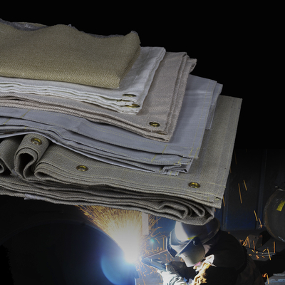 17 oz 16 Mil Couverture de soudage au saumon et couverture incendie pour l'isolation thermique et la résistance au feu