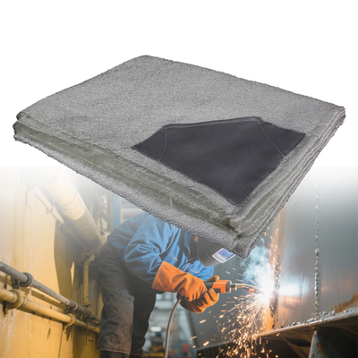 Couverture de soudage en fibre de verre résistant au feu à 550 °C résistant à la chaleur