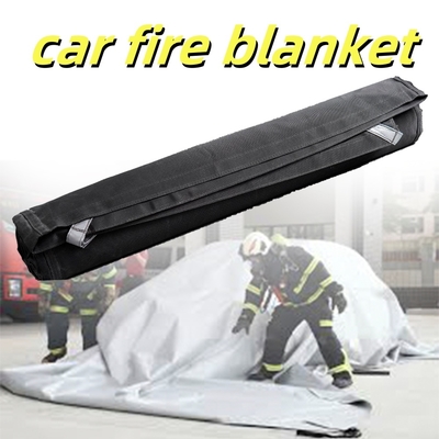 Couverture incendie grise pour véhicule électrique électrique avec résistance thermique à 550 °C