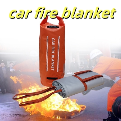 Couverture incendie grise pour véhicule électrique électrique avec résistance thermique à 550 °C