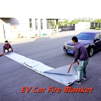EV Car Fire Blanket Gray 550℃ Thermal Resistance