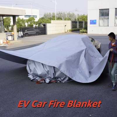 Couverture incendie EV grise résistance thermique à 550 °C pour les incendies de batteries au lithium