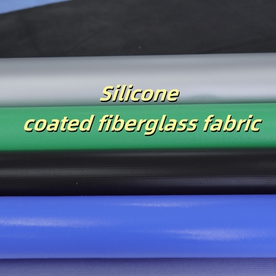 Tissu de fibre de verre enduit de silicone gris, épaisseur 0,3 mm, 400 g/m²