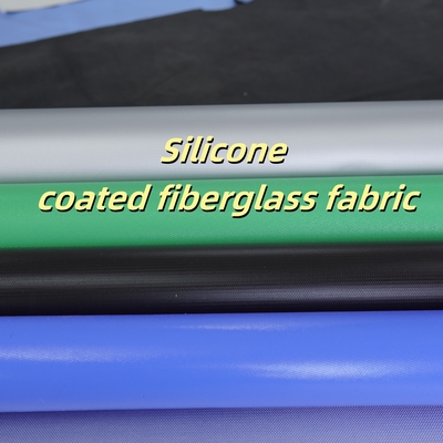 Tissu en fibre de verre recouvert de silicone ignifuge 0,3 mm 400 g/m2