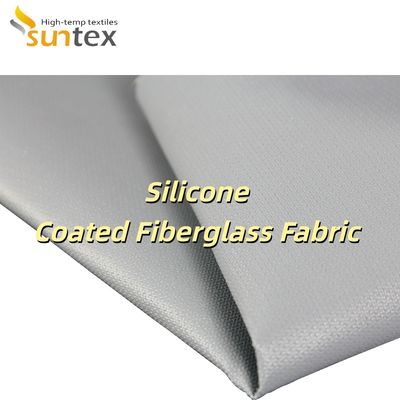 Tear Resistant Alkali Free Grey Color Silicone Coated Fiberglass Fabric for Industrial Insulation