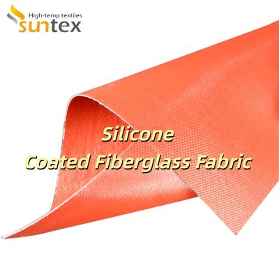 Tissu en fibre de verre recouvert de silicone à double face, sans alcalis, de couleur grise, ignifuge, isolant thermique