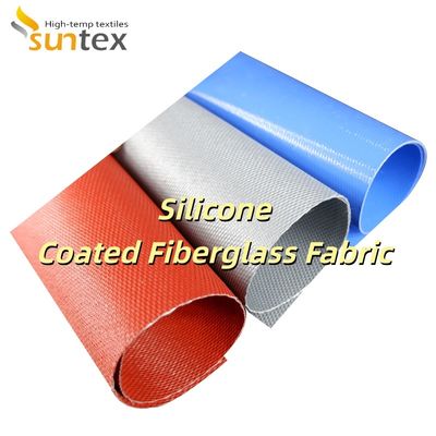 Tissu en fibre de verre enduit de silicone, épaisseur 0,3 mm, poids 400 g/m², largeur 1 / 1,2 / 1,5 mètre