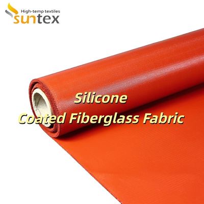 Couleur grise à double face, sans alcalis, en tissu en fibre de verre recouvert de silicone, en tissu en fibre de verre recouvert de caoutchouc en silicone ignifuge