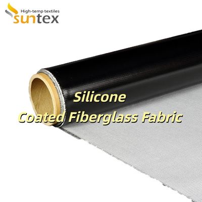 Tissu en fibre de verre enduit de silicone, épaisseur 0,3 mm, poids 400 g/m², largeur 1,5 mètre, pour isolation thermique