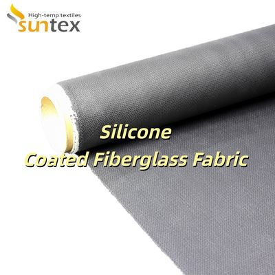 Tissu en fibre de verre enduit de silicone, résistant aux intempéries, anti-âge, sans alcalis, pour les applications à haute température
