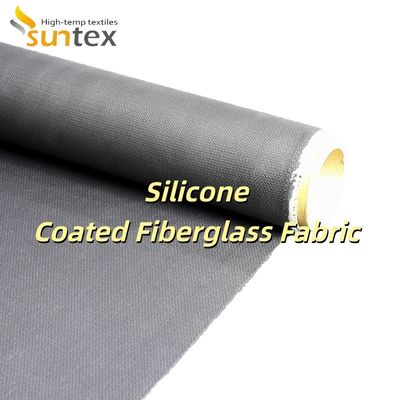Anti-Aging Weatherproof Silicone Coated Fiberglass Fabric with Corrosion Resistance for Industrial Applications