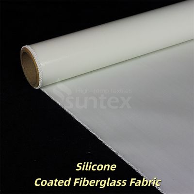 Tissu de fibre de verre enduit de silicone de couleur grise avec résistance chimique et options de longueur de rouleau pour la protection contre les hautes températures