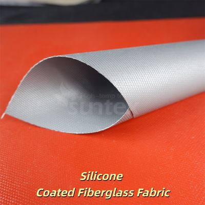 Tissu de fibre de verre enduit de silicone anti-âge et hydrofuge avec de bonnes propriétés mécaniques pour usage industriel