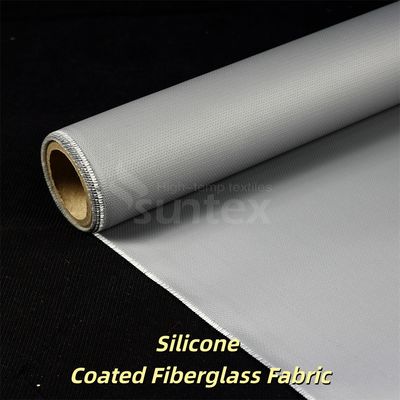 0.3 mm Épaisseur 400 g/m2 Poids Tissu en fibre de verre recouvert de silicone pour l'isolation thermique et les applications ignifuges