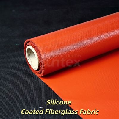Tissu en fibre de verre enduit de silicone, souple, résistant aux intempéries et hydrofuge, pour applications de barrière thermique