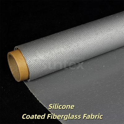 Tissu en fibre de verre enduit de silicone résistant aux huiles chimiques 400 g/m2 0,3 mm Épaisseur 1,5 m Largeur