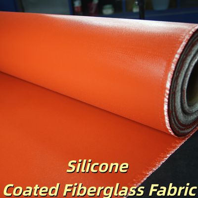 Tissu en fibre de verre recouvert de silicone double face résistant aux températures élevées pour applications ignifuges