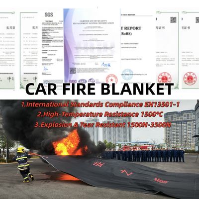 Couverture incendie automobile EV grise avec déficit en oxygène pour la protection contre les incendies par batterie au lithium-ion